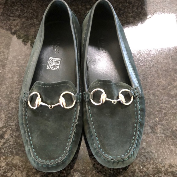 Gucci Suede Horsebit Loafers - Picture 2 of 10